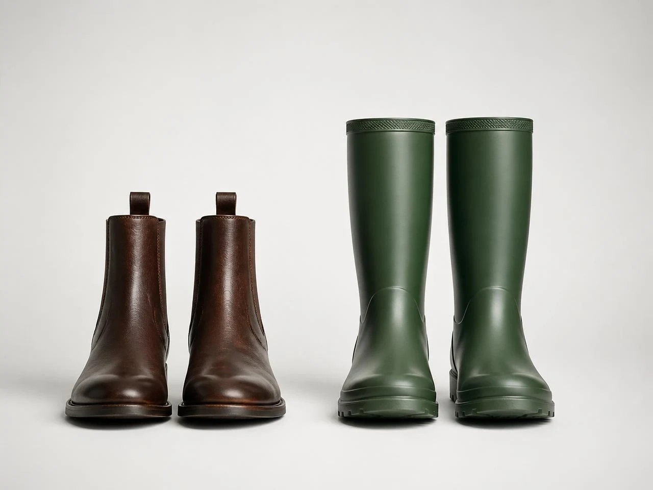 Bottes en cuir et bottes en caoutchouc disponibles chez Sella Bazar à Conakry